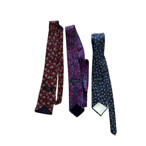 Lot of paisley colorful men's ties from Nordstrom, JW Robinson, XMI and N Martin - Picture 1 of 13